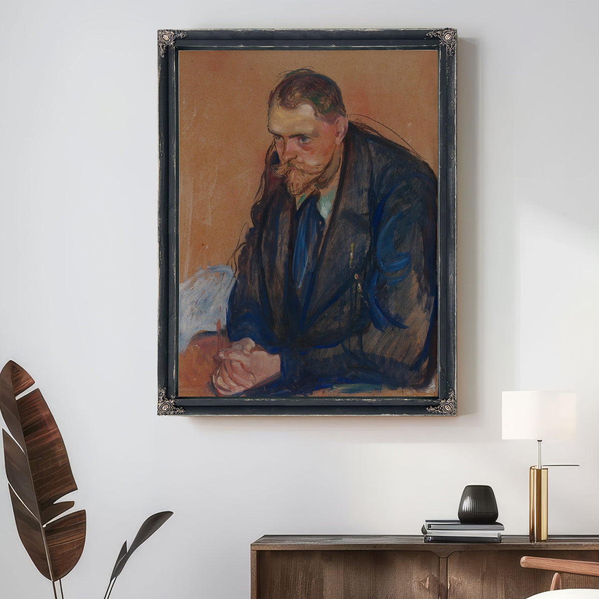 Portrait Helge Backstrom 1894 By Edvard Munch