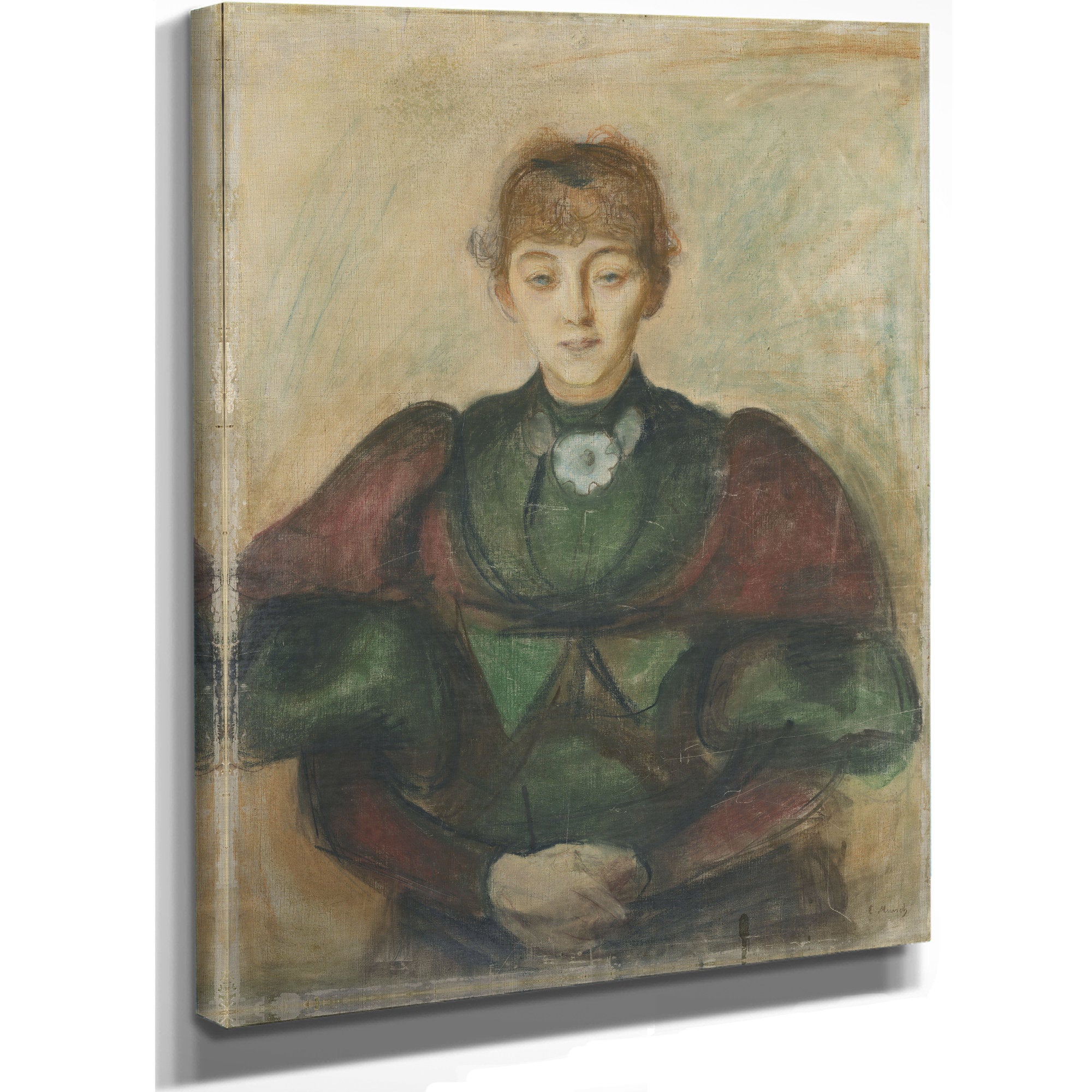 Ragnhild Backstrom Ca 1894 By Edvard Munch