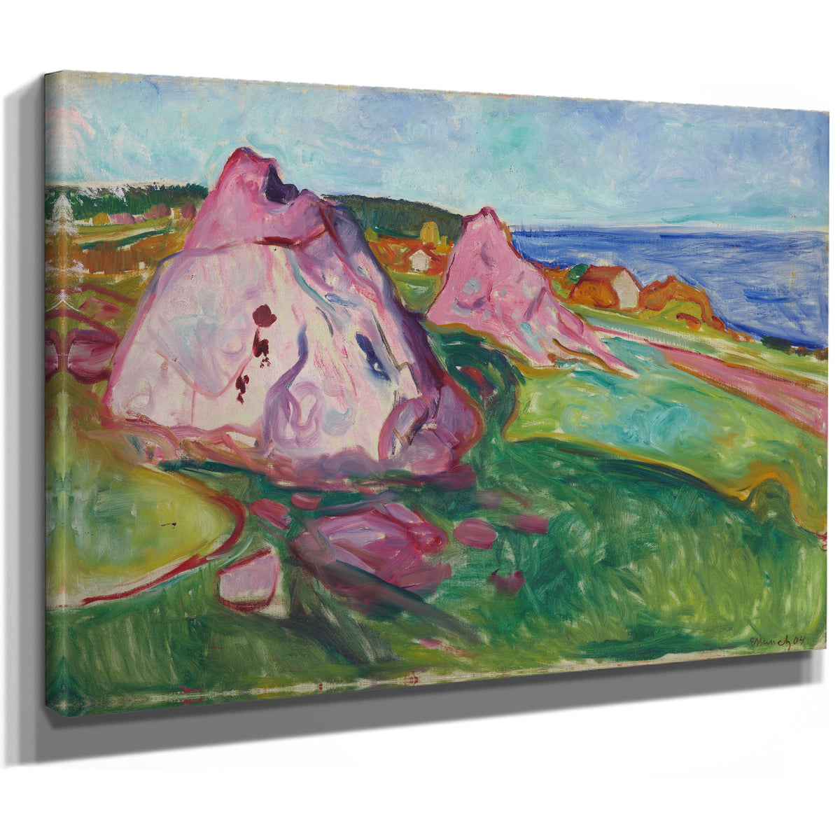 Red Rocks Asgardstrand 1904 By Edvard Munch