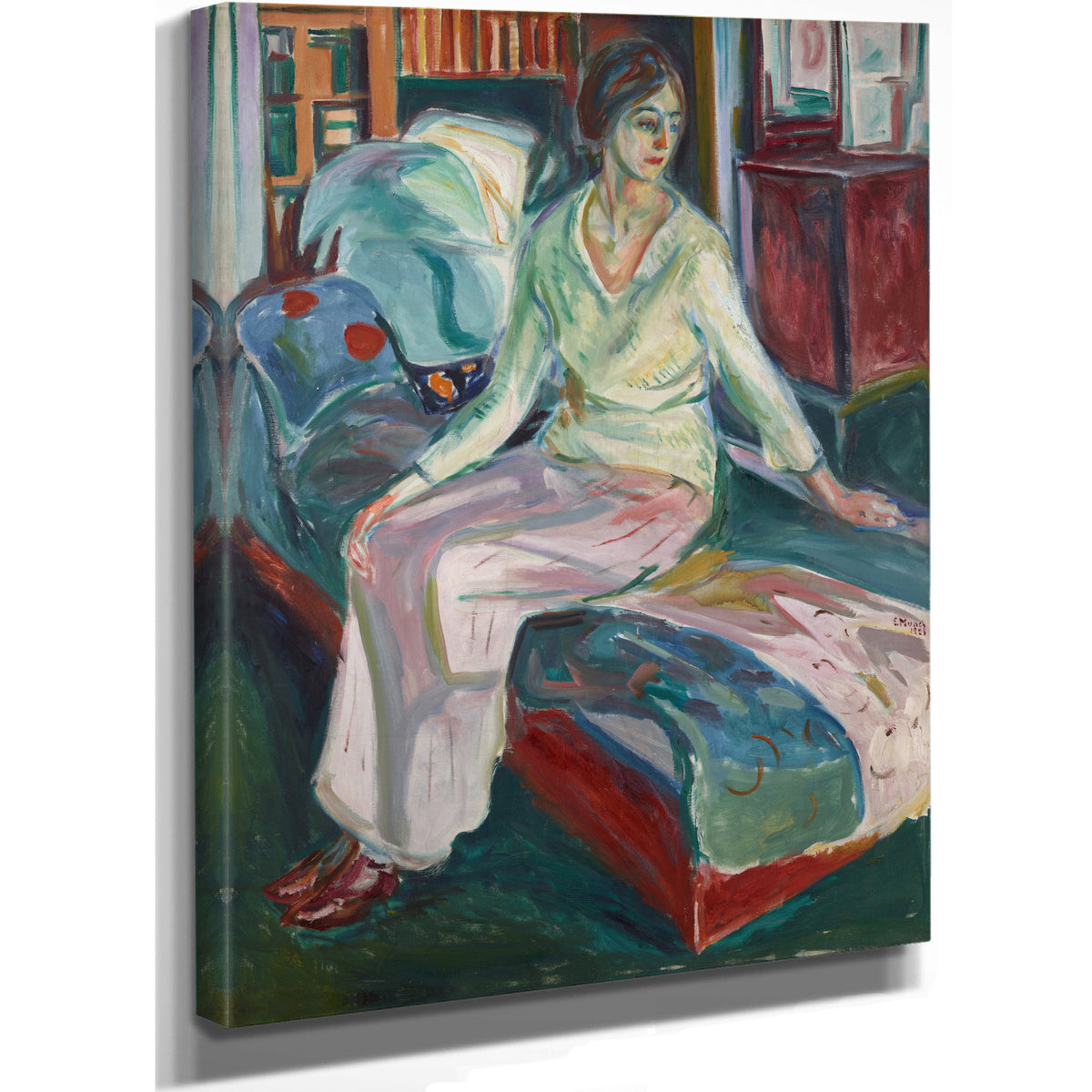 Seated Model the Couch 192426 By Edvard Munch