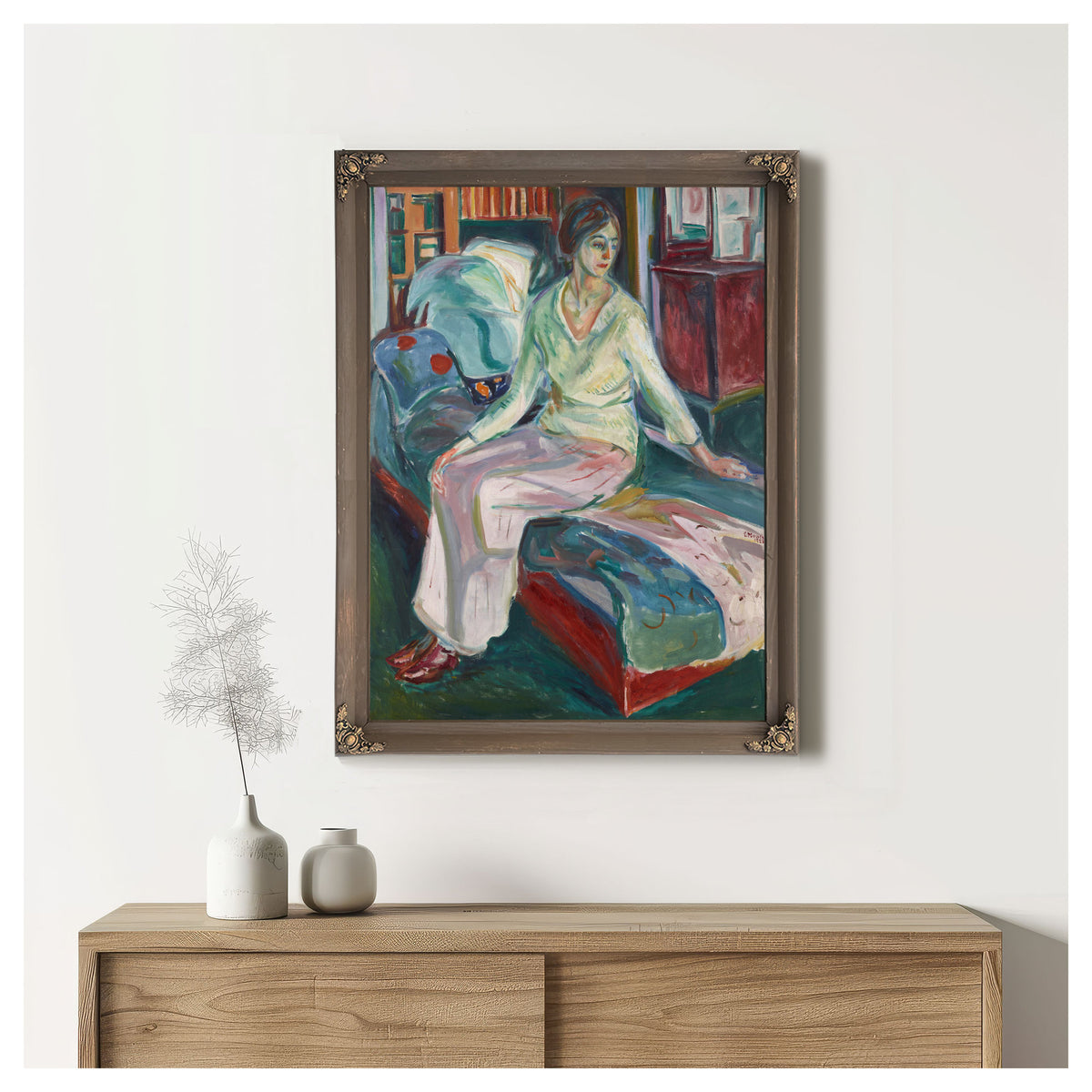 Seated Model the Couch 192426 By Edvard Munch