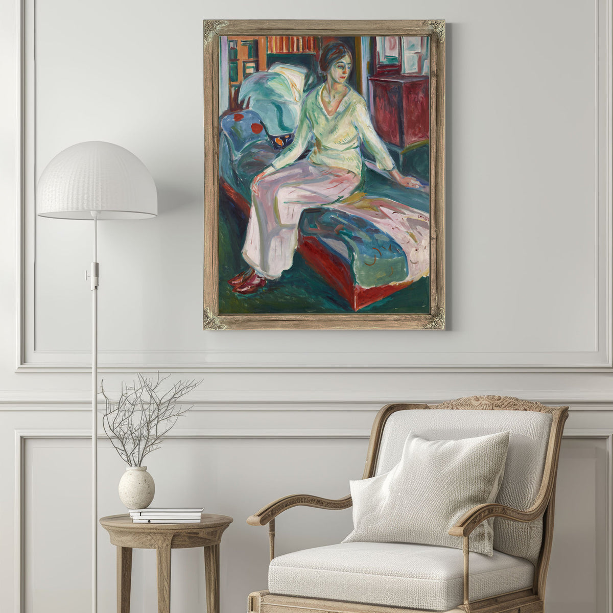 Seated Model the Couch 192426 By Edvard Munch