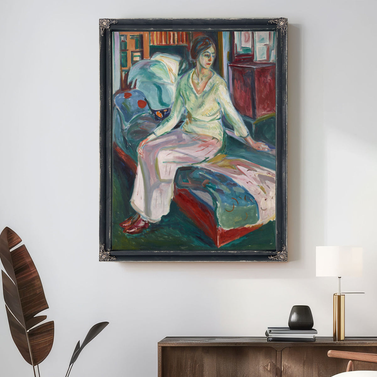 Seated Model the Couch 192426 By Edvard Munch