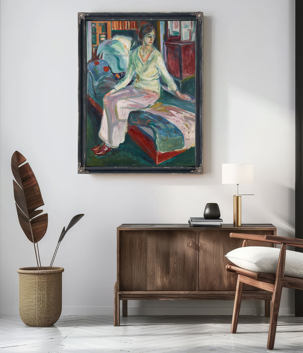 Seated Model the Couch 192426 By Edvard Munch