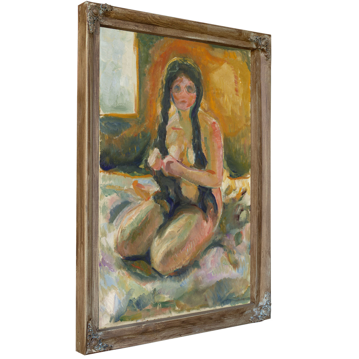 Seated Nude 1913 By Edvard Munch