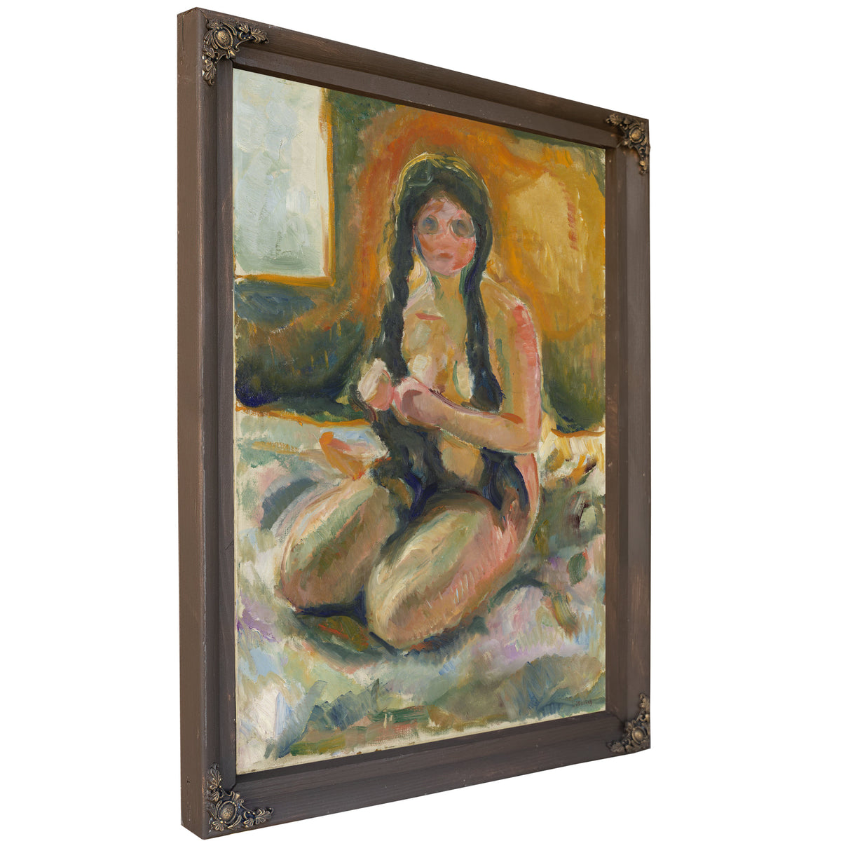 Seated Nude 1913 By Edvard Munch