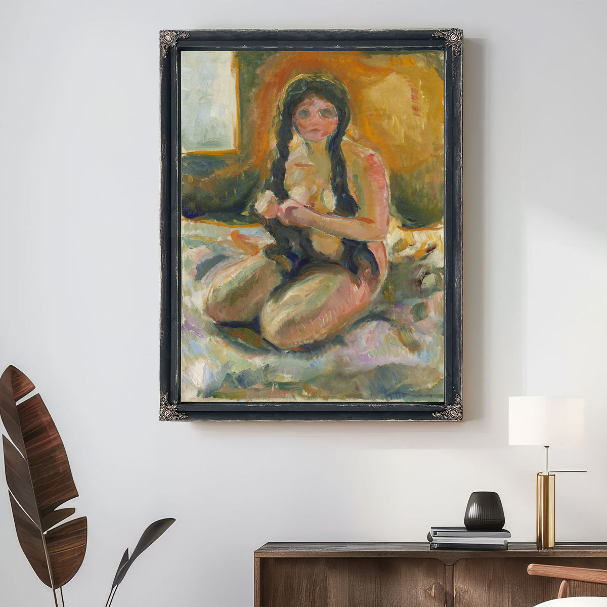 Seated Nude 1913 By Edvard Munch