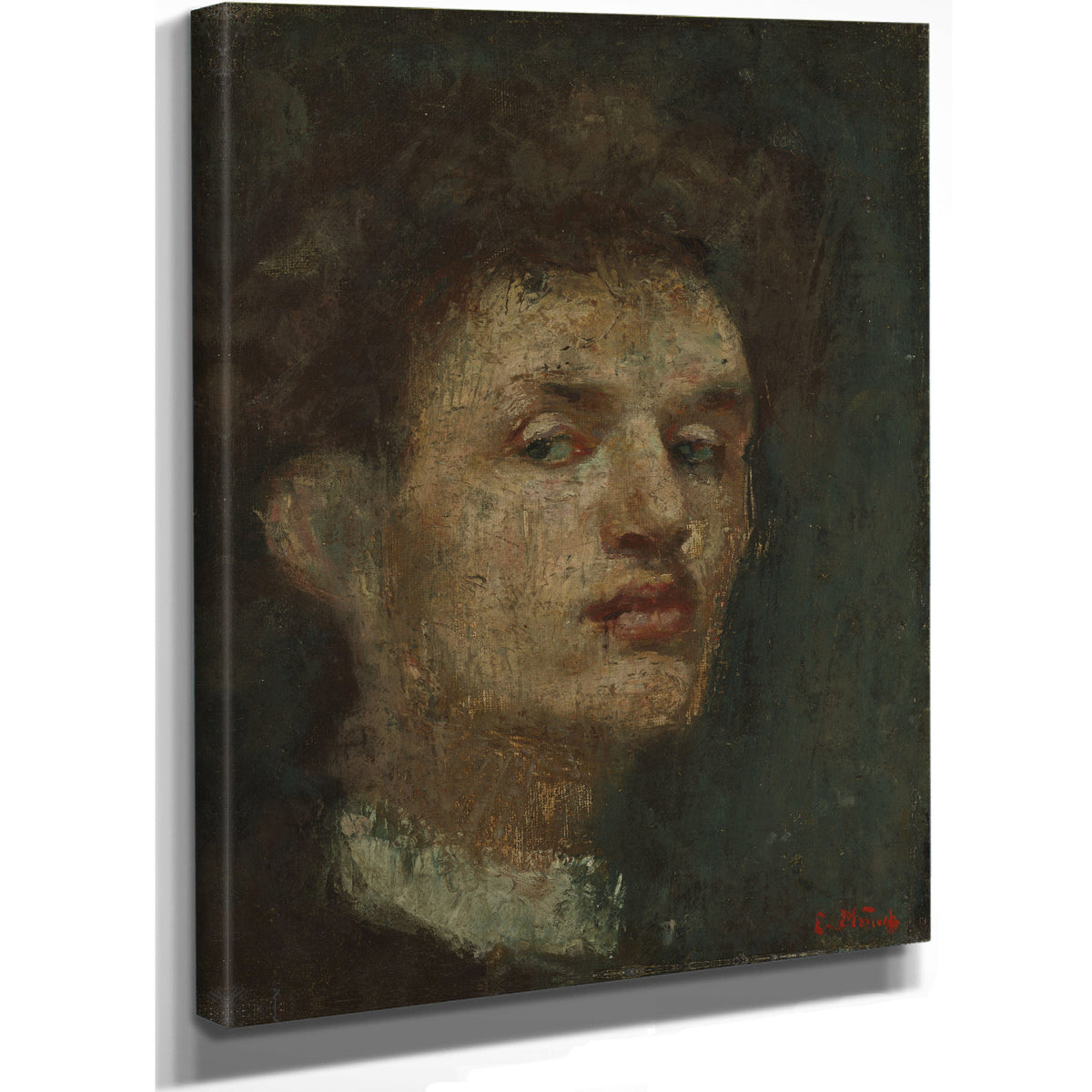 Self Portrait 1886 By Edvard Munch