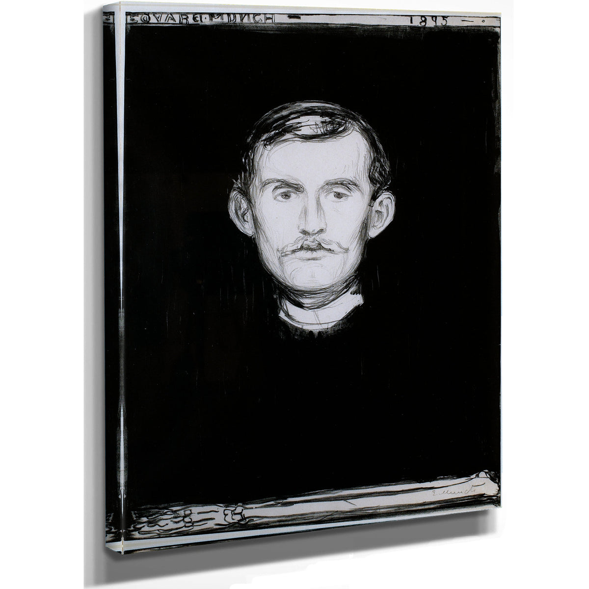 Self Portrait 1895 By Edvard Munch