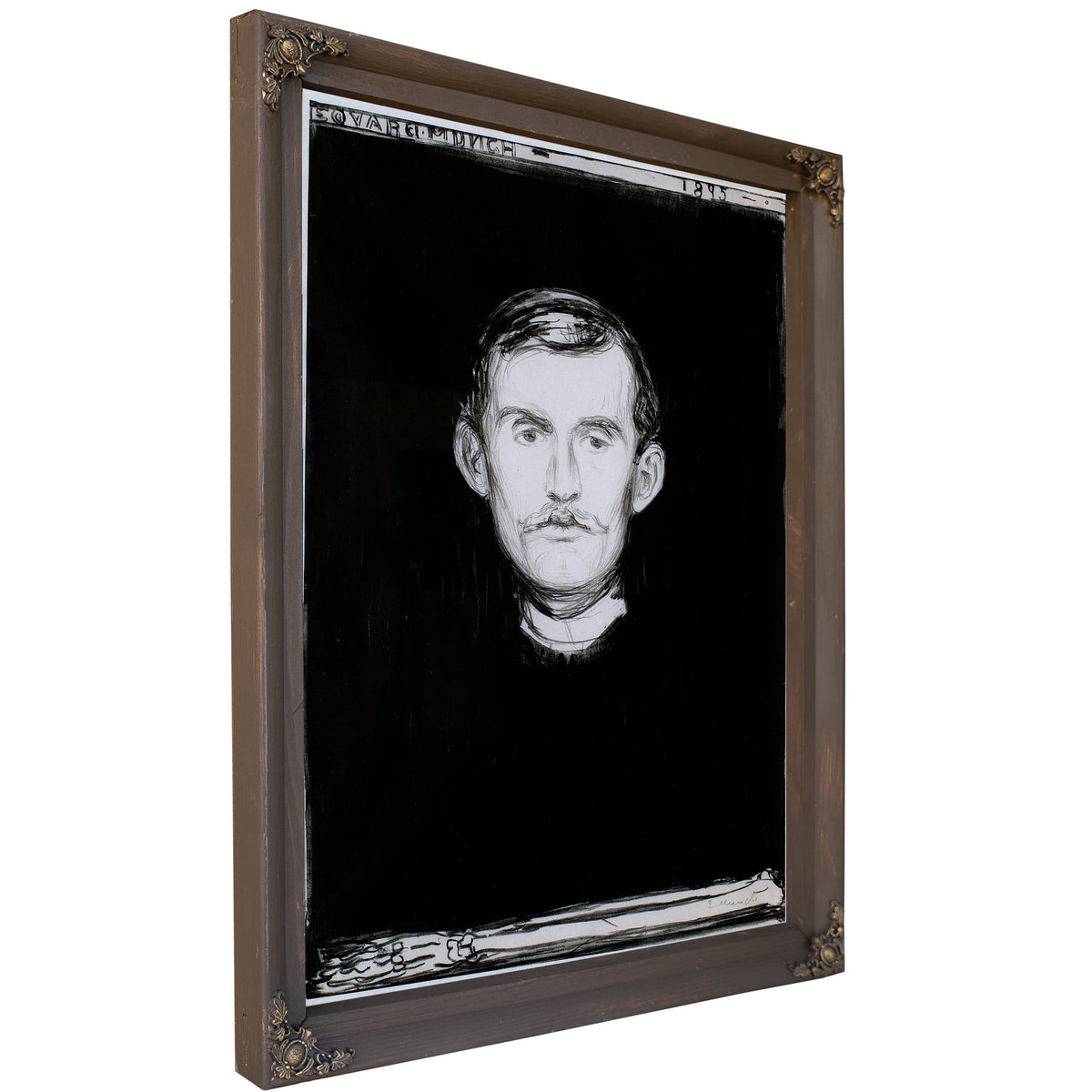 Self Portrait 1895 By Edvard Munch
