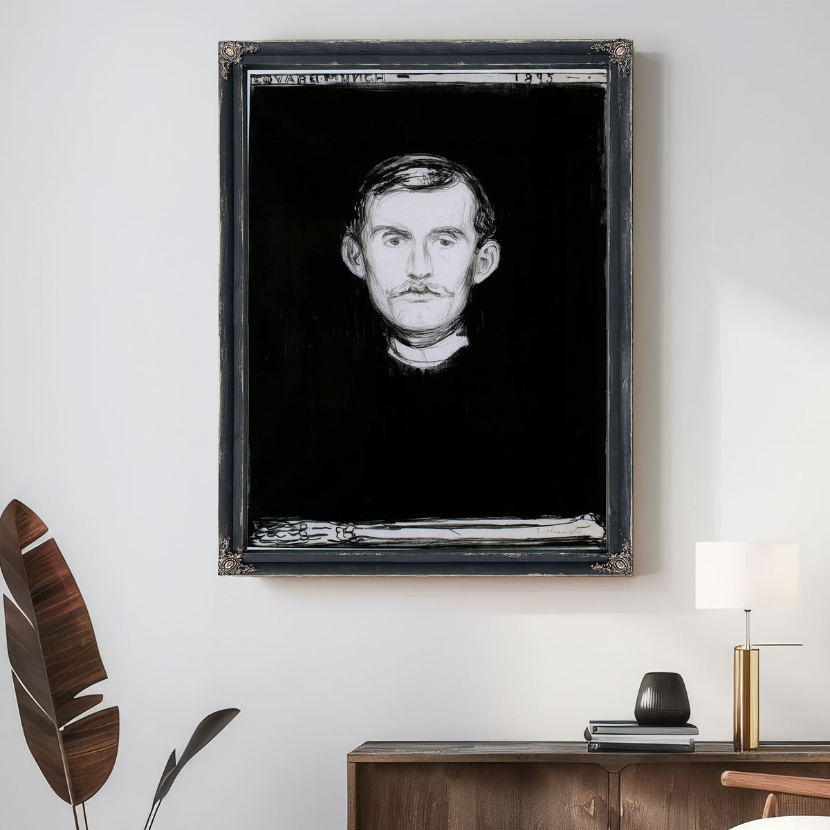 Self Portrait 1895 By Edvard Munch