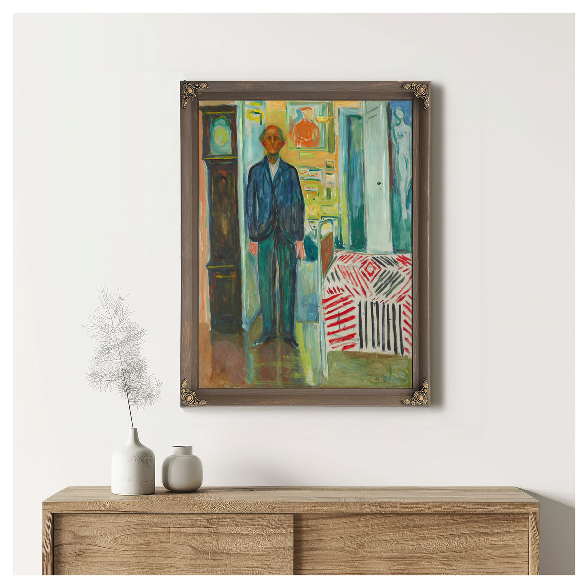 Self Portrait 19401943 By Edvard Munch