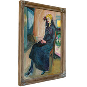 Sittende Ung Kvinne Seated Young Woman By Edvard Munch