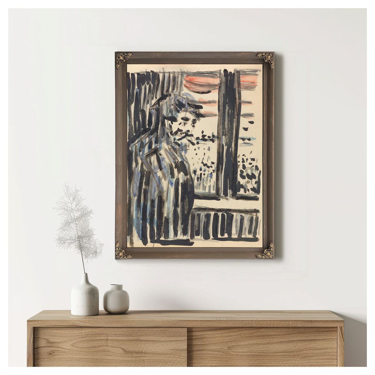 Staende Figur 1909 1910 By Edvard Munch
