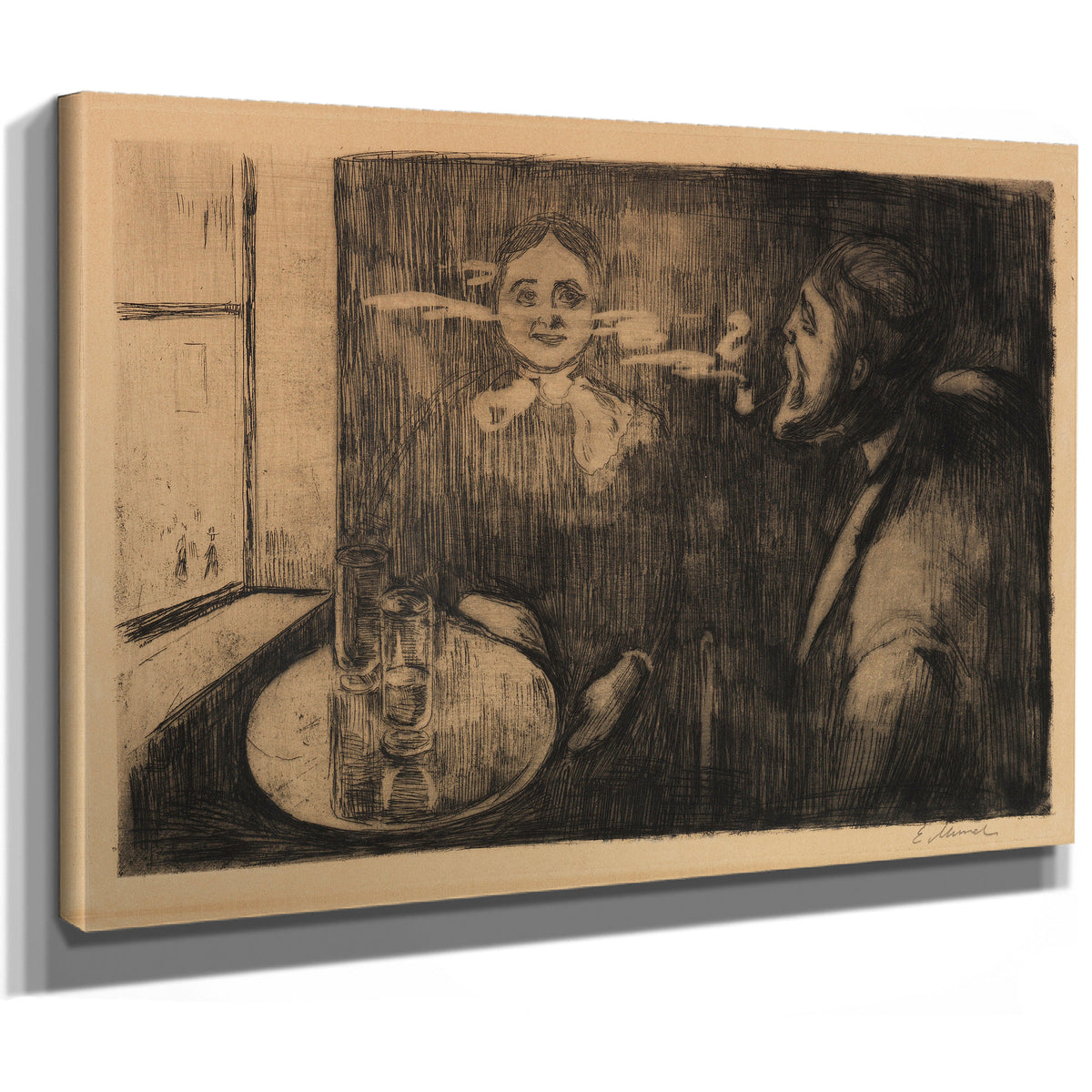 Tete Tete Plauderstunde 1894 By Edvard Munch