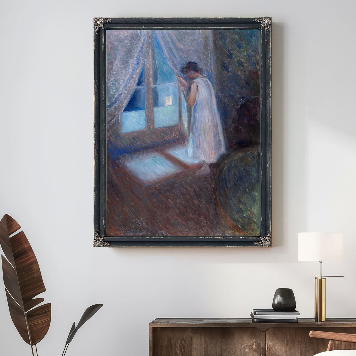 The Girl the Window 1893 By Edvard Munch