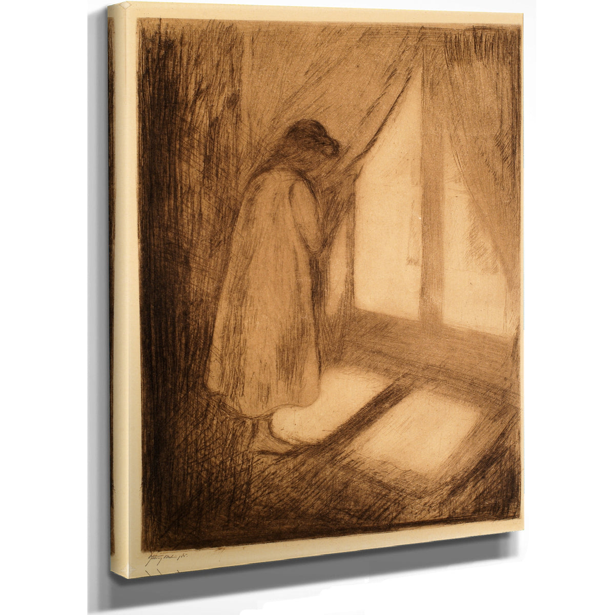The Girl the Window 1994 By Edvard Munch