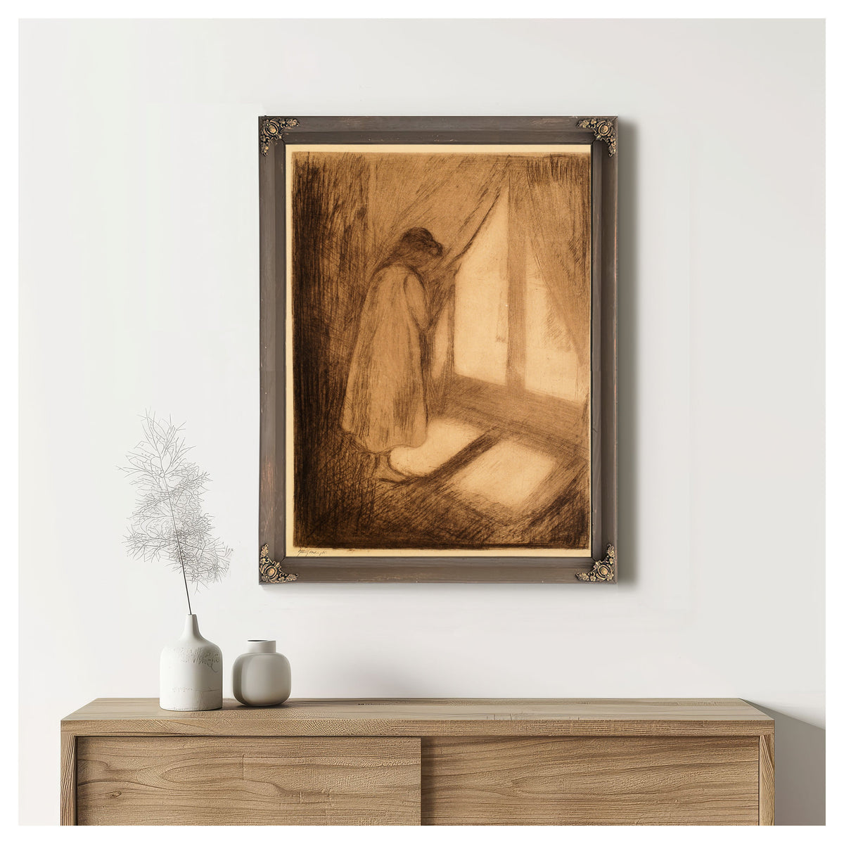 The Girl the Window 1994 By Edvard Munch
