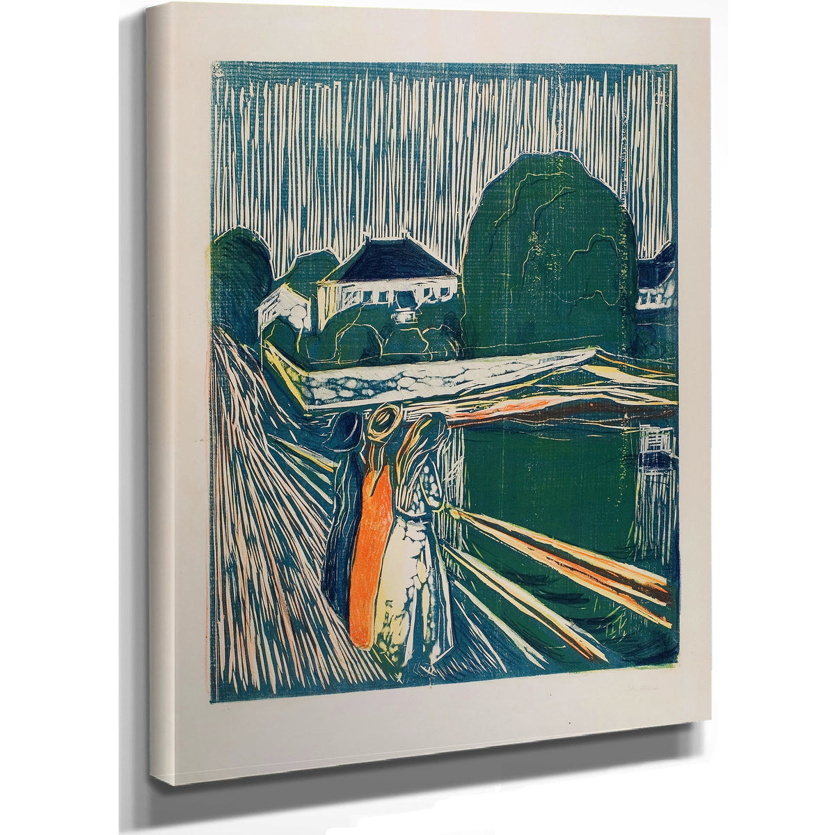 The Girls the Bridge 1918 By Edvard Munch