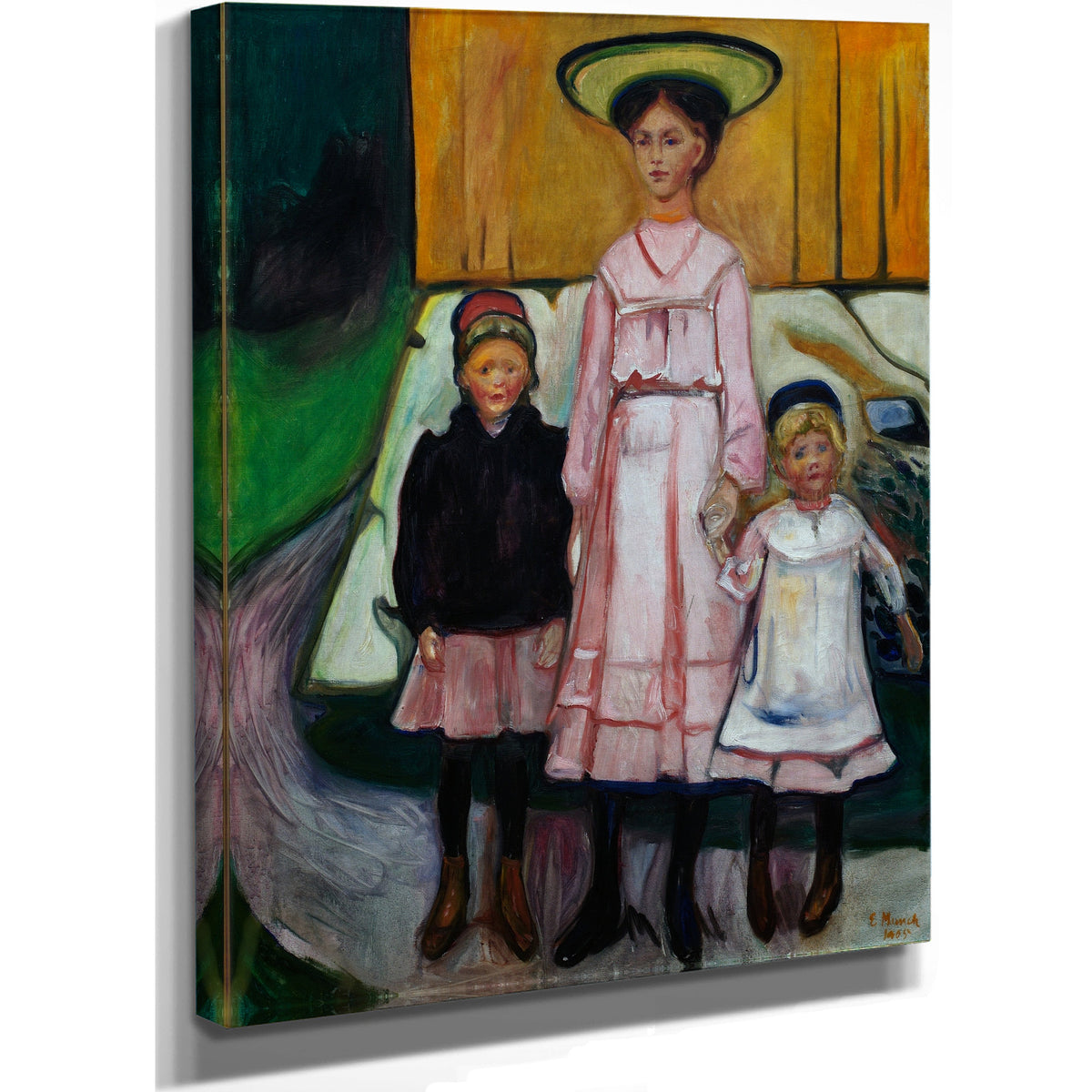 Three Children 1905 By Edvard Munch
