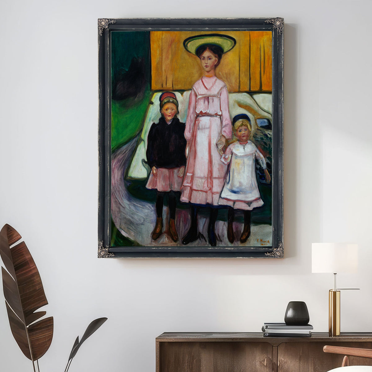 Three Children 1905 By Edvard Munch