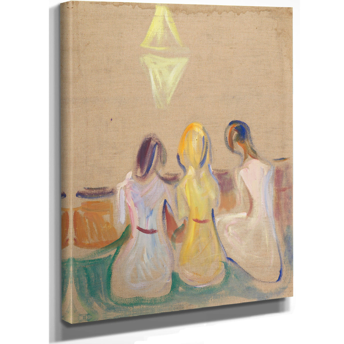 Three Seated Young Women 190607 By Edvard Munch