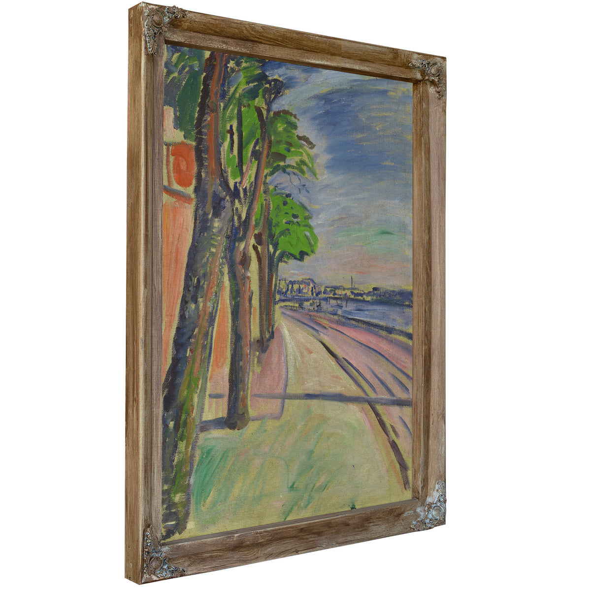 Trees the Canal 1908 By Edvard Munch
