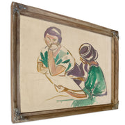 Two Women the Table 1915 17 By Edvard Munch
