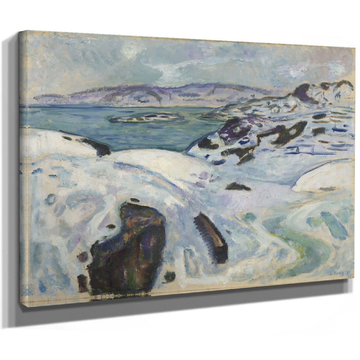 Winter the Fiord 1915 By Edvard Munch
