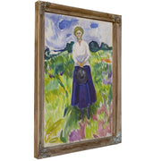 Woman a Green Meadow 1917 By Edvard Munch