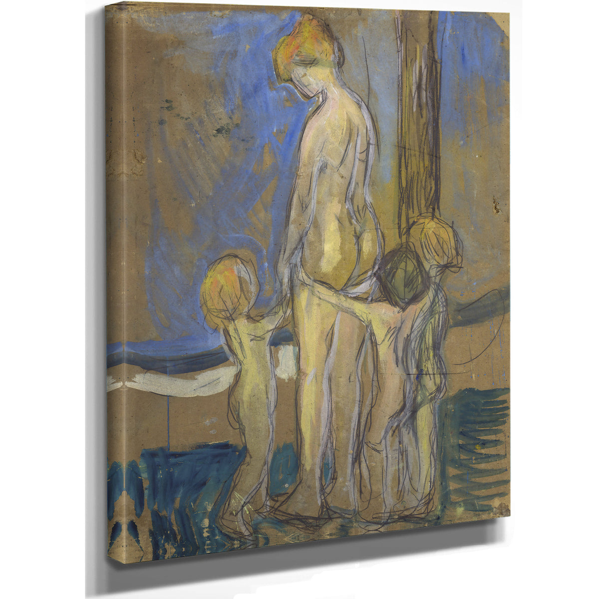 Woman Children 1907 By Edvard Munch