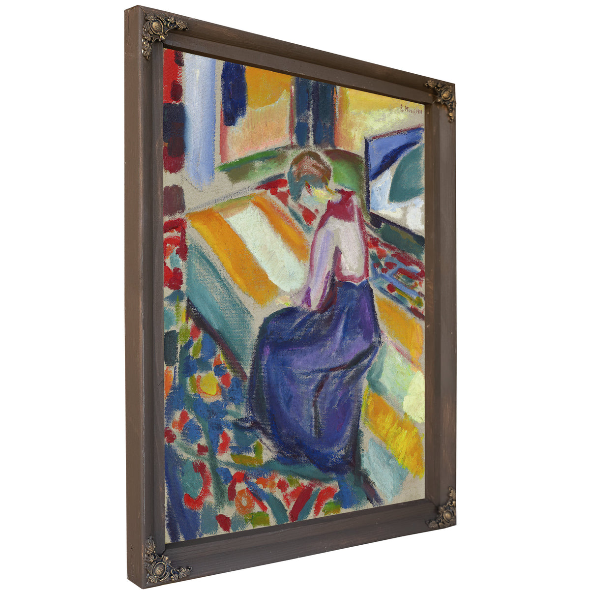 Woman Seated a Couch 1919 By Edvard Munch