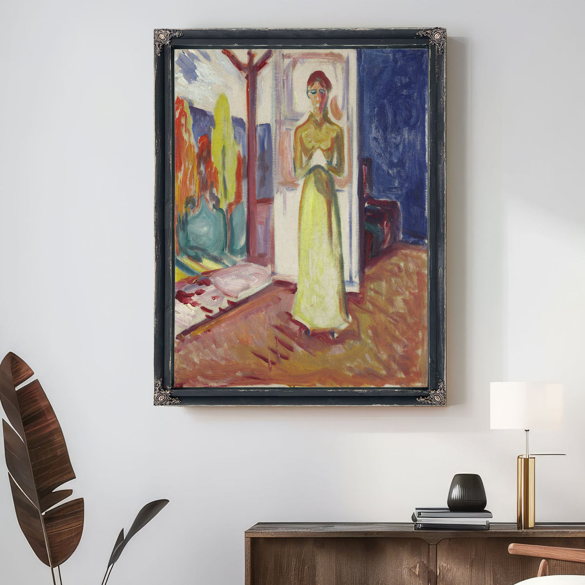 Woman Standing the Doorway 190607 By Edvard Munch
