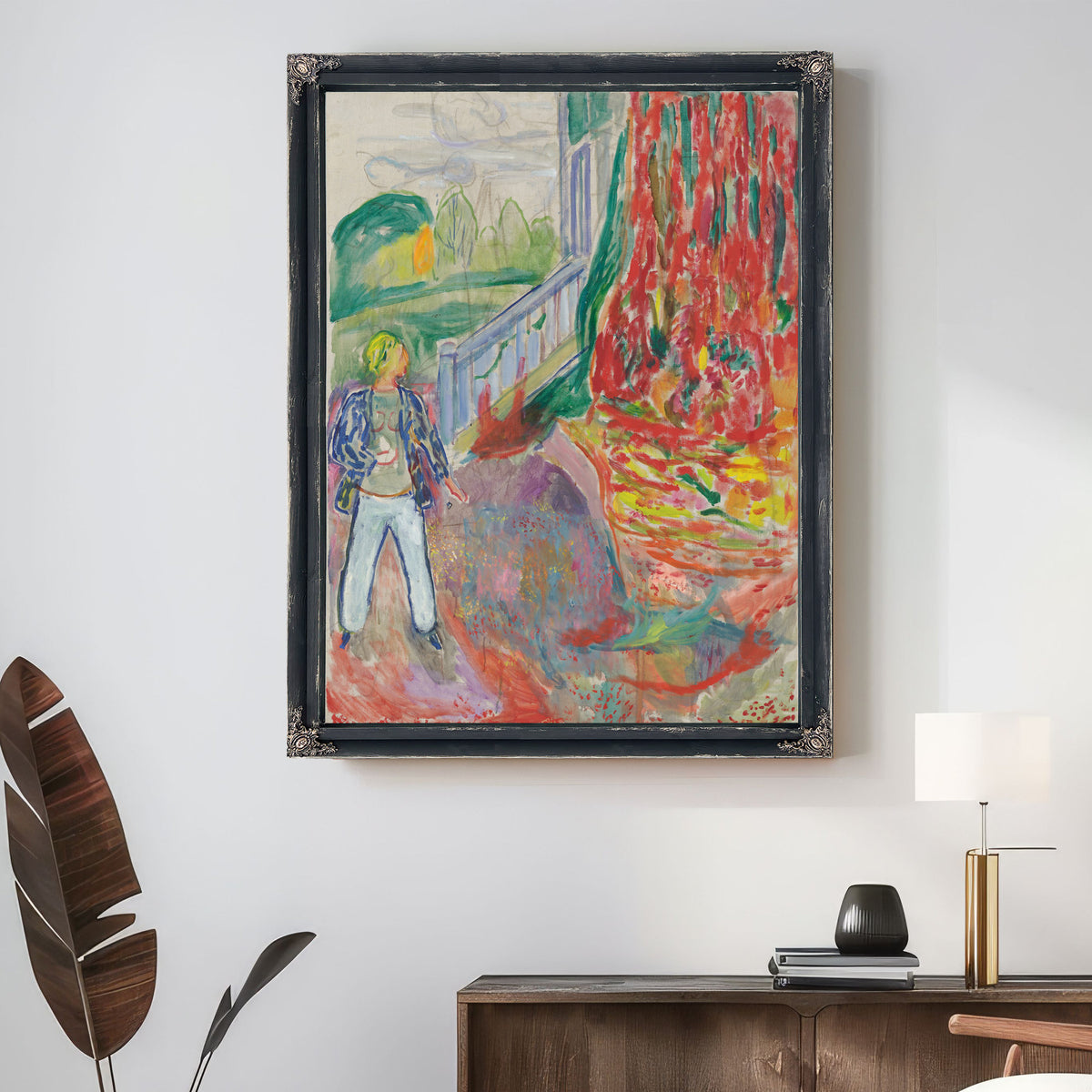 Woman the Veranda Step 1942 By Edvard Munch