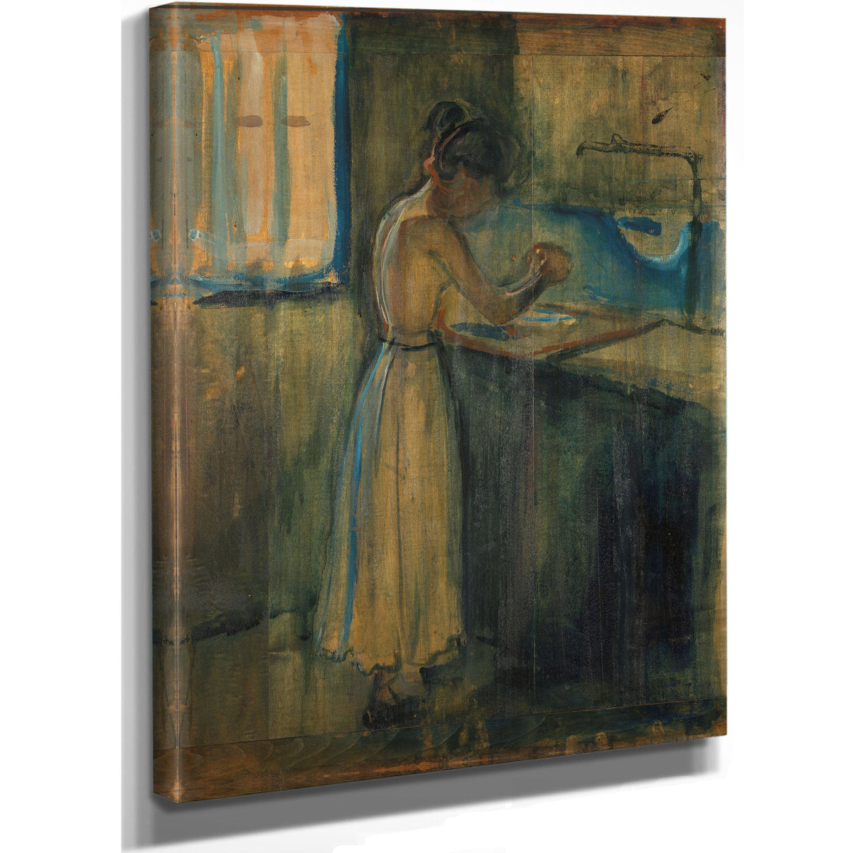Young Woman Washing Herself 1896 By Edvard Munch