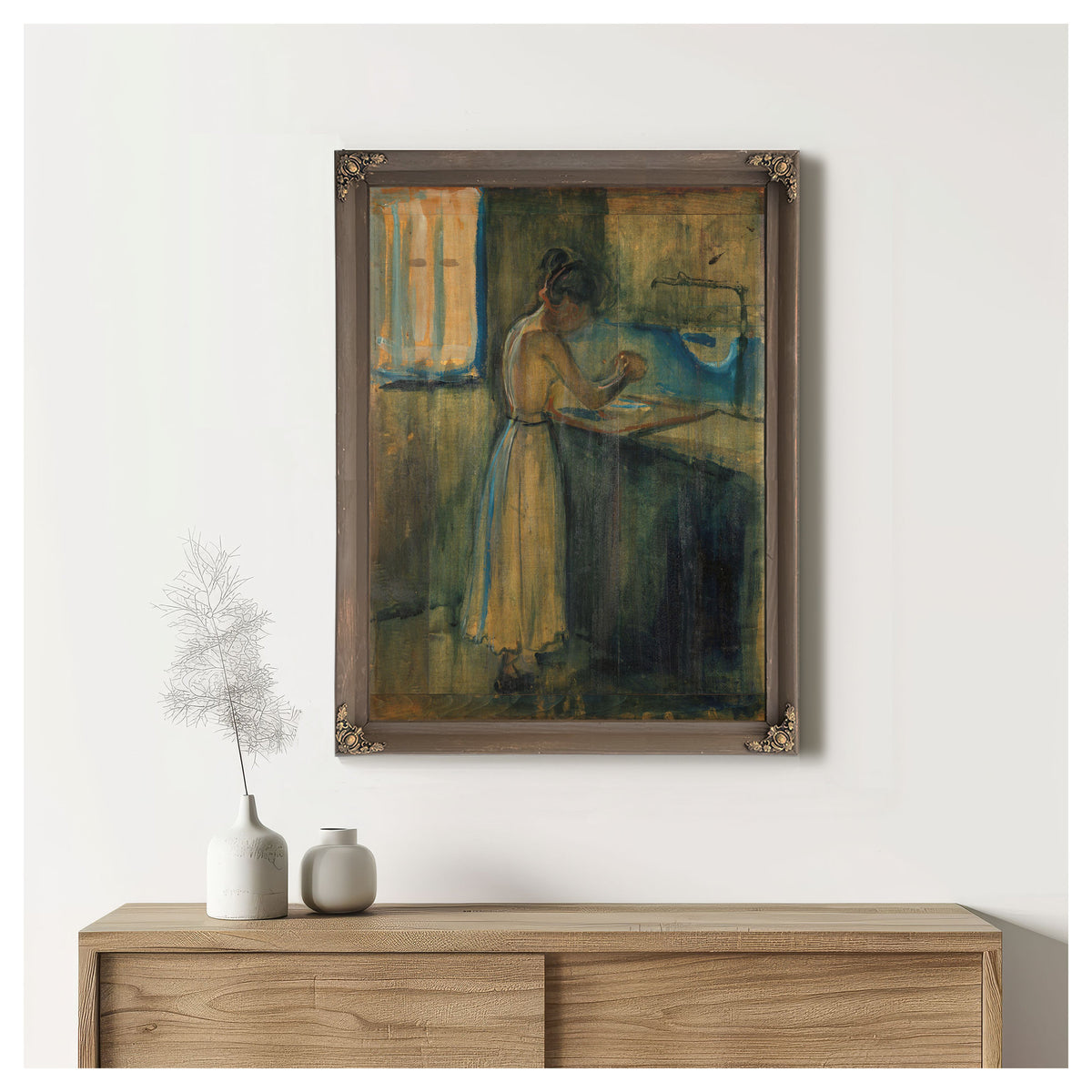 Young Woman Washing Herself 1896 By Edvard Munch