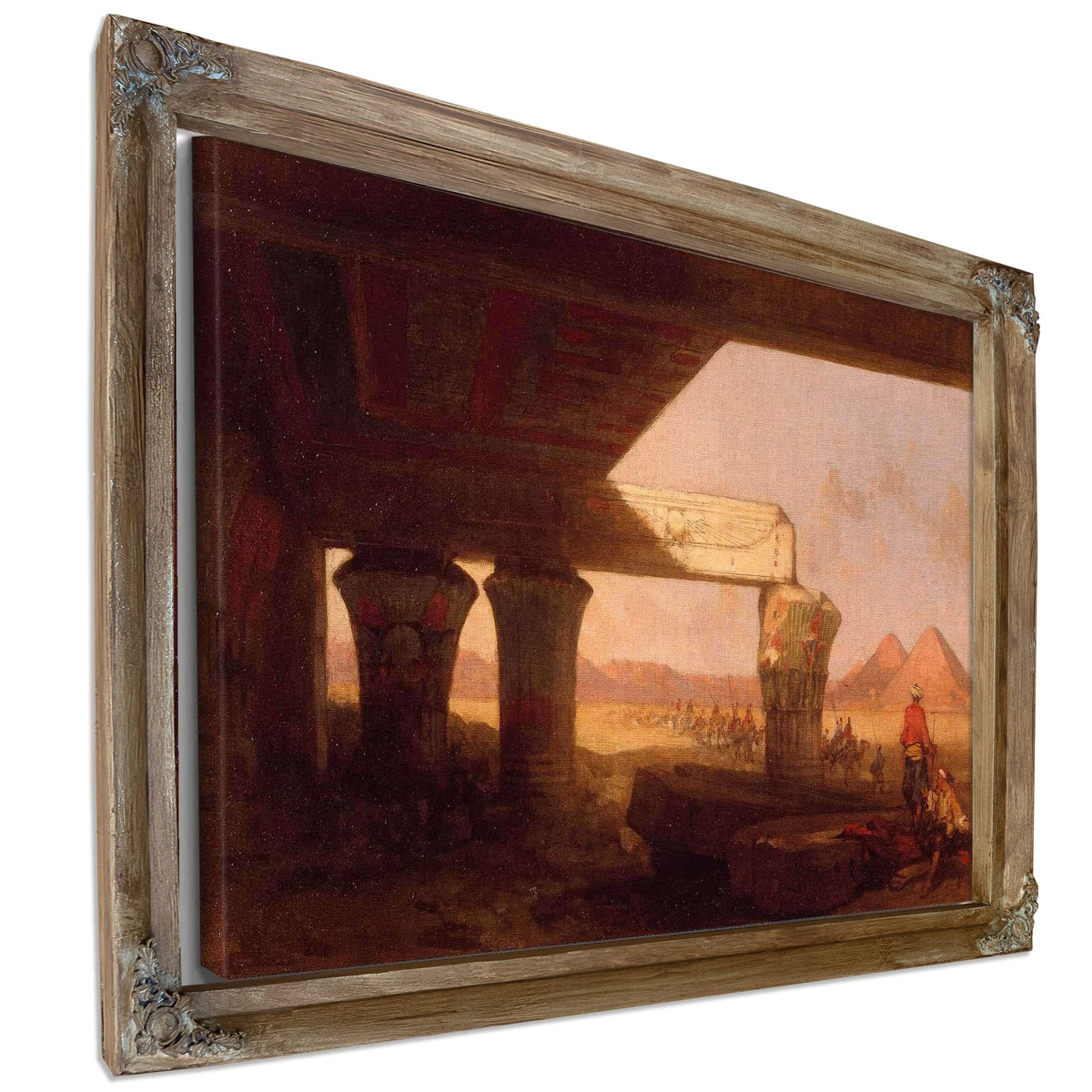 Egyptian Landscape With A Distant View Of The Pyramids by David Roberts
