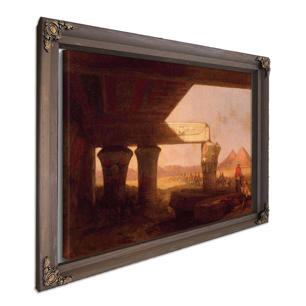 Egyptian Landscape With A Distant View Of The Pyramids by David Roberts