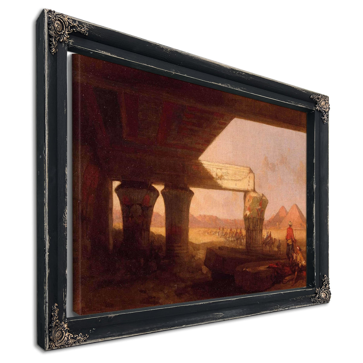 Egyptian Landscape With A Distant View Of The Pyramids by David Roberts