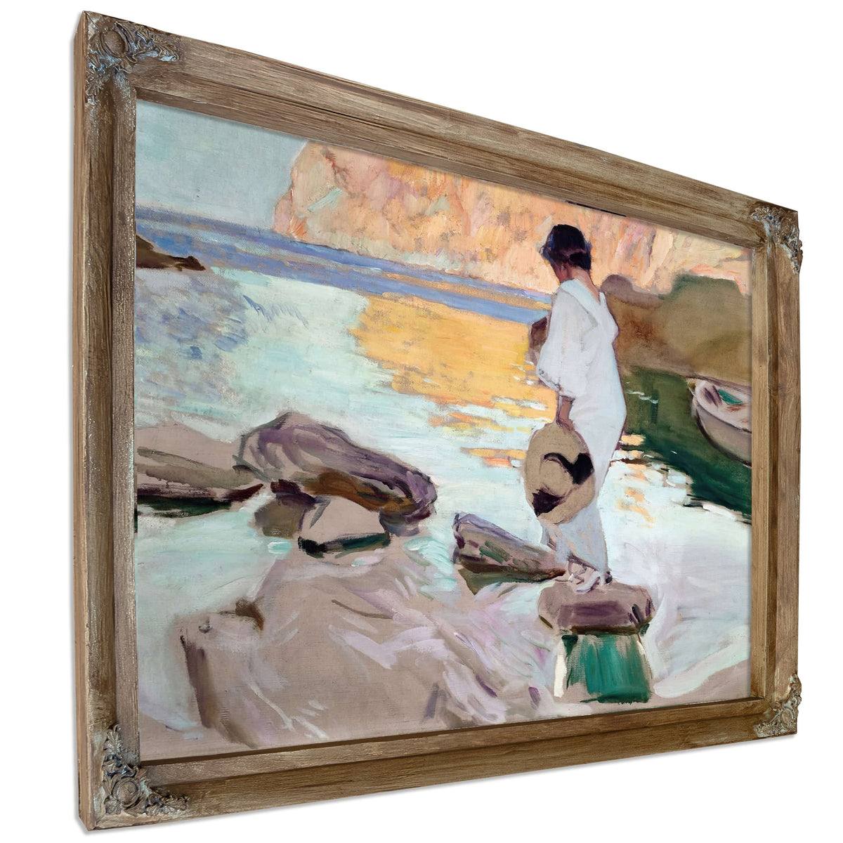 Elena At Cala De San Vicente by Joaquin Sorolla
