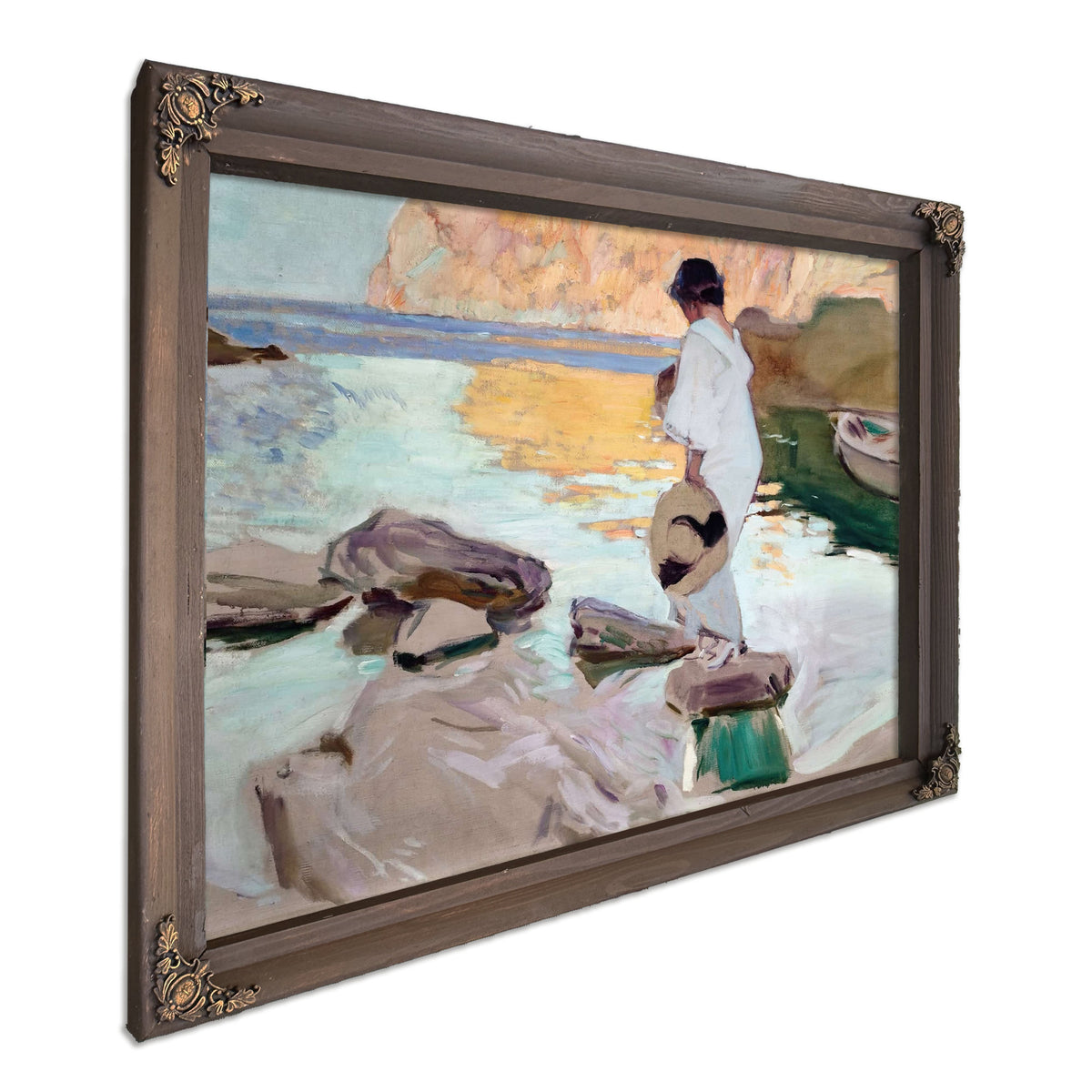 Elena At Cala De San Vicente by Joaquin Sorolla