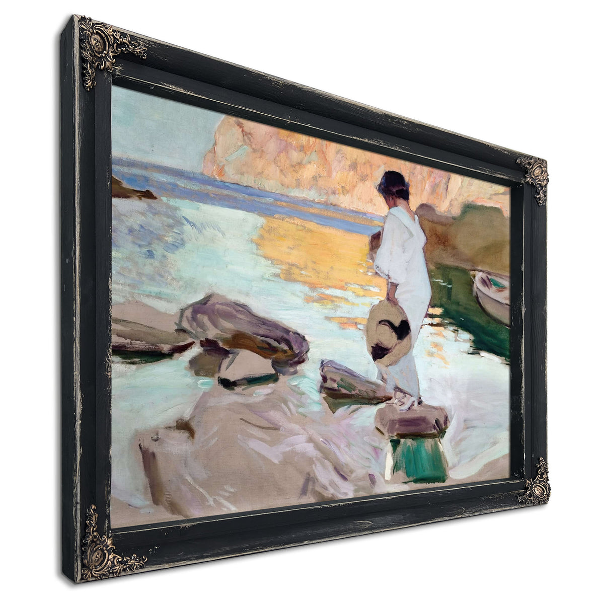 Elena At Cala De San Vicente by Joaquin Sorolla