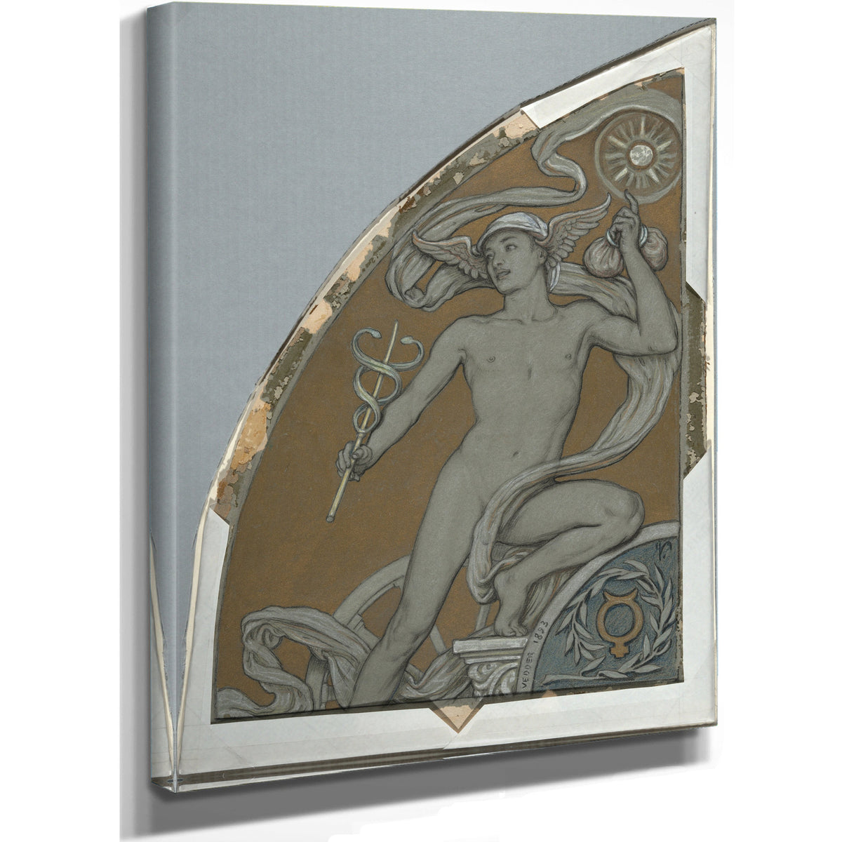 Cartoon Mercury By Elihu Vedder