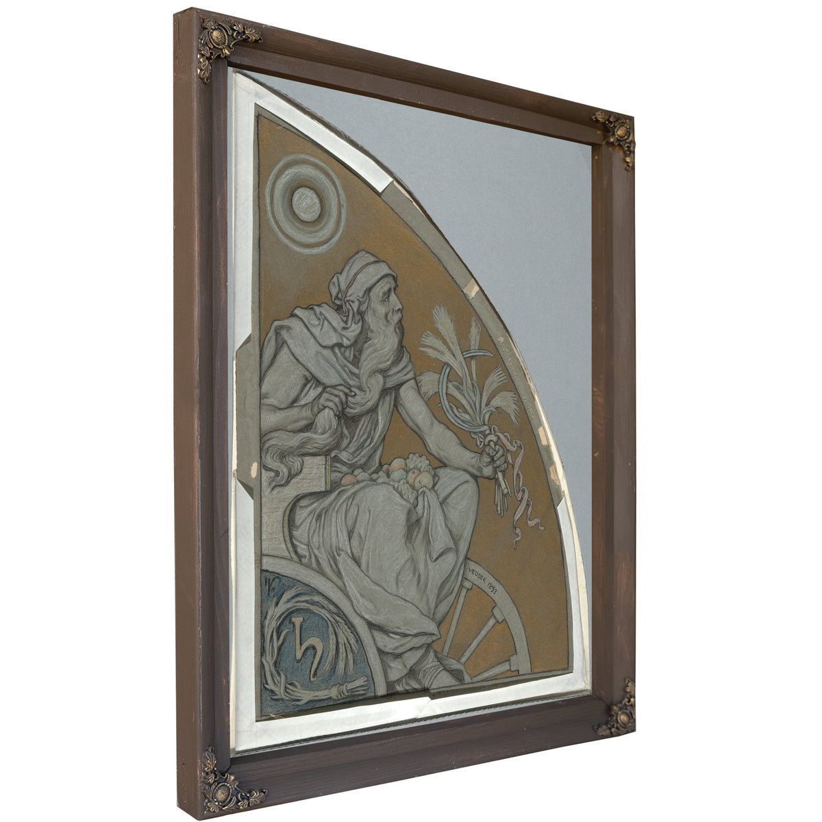 Cartoon Saturn 1893 By Elihu Vedder
