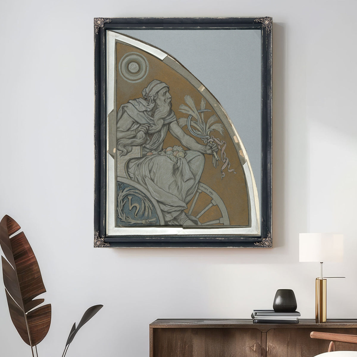 Cartoon Saturn 1893 By Elihu Vedder