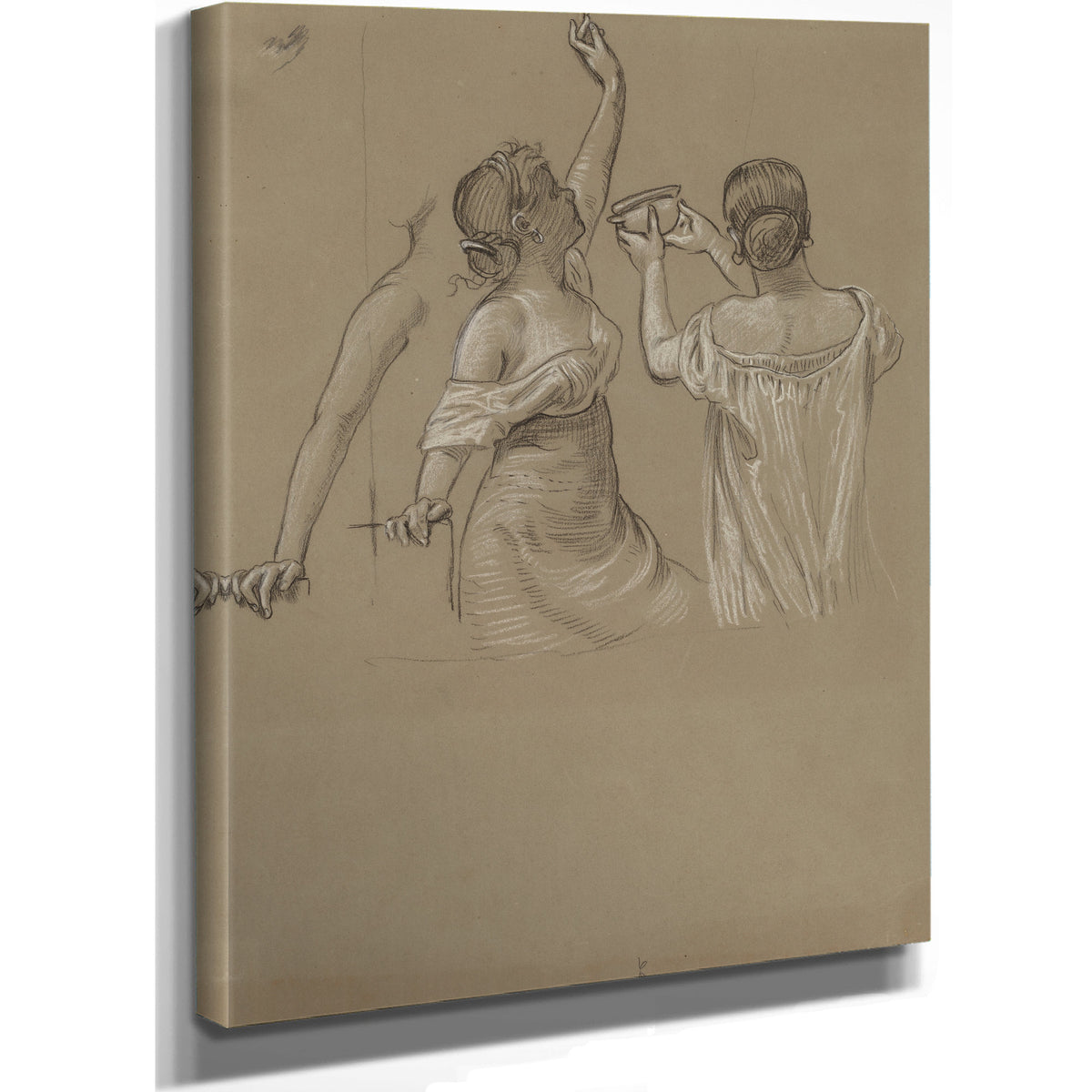Dionysian Revelers By Elihu Vedder