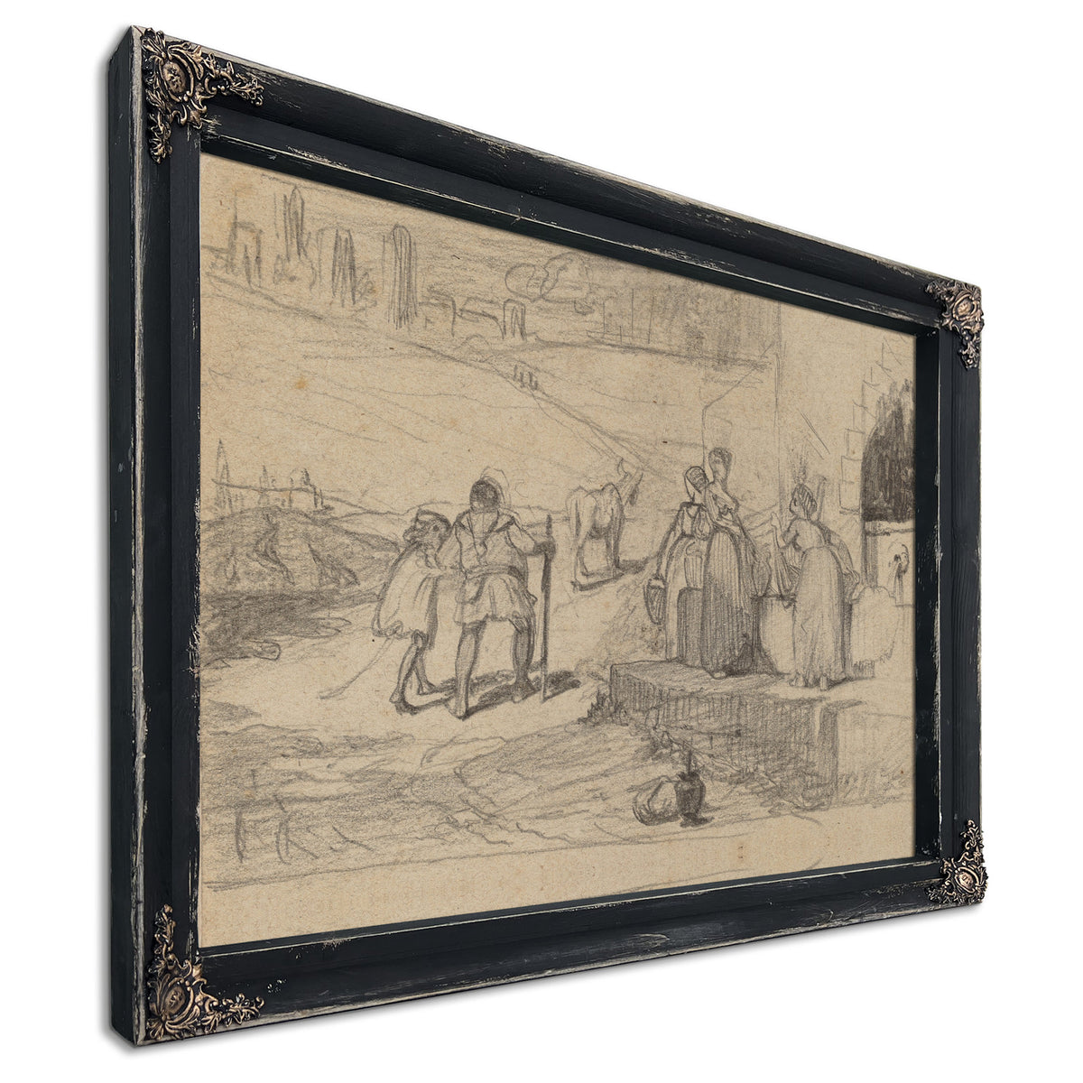 Father Son C 1859 By Elihu Vedder