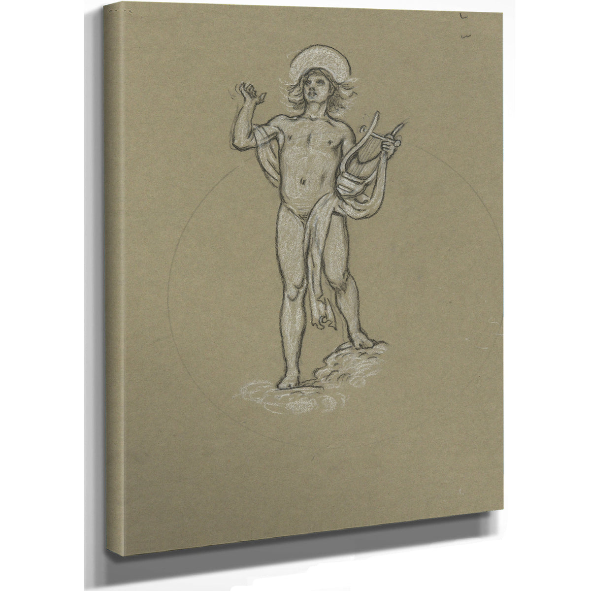 Study Apollo Ca 1893 2 By Elihu Vedder