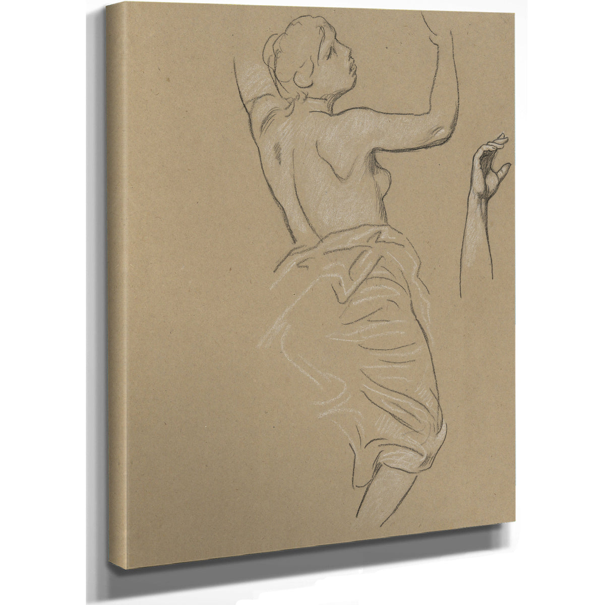Study Figure Autumn Ca 1893 By Elihu Vedder