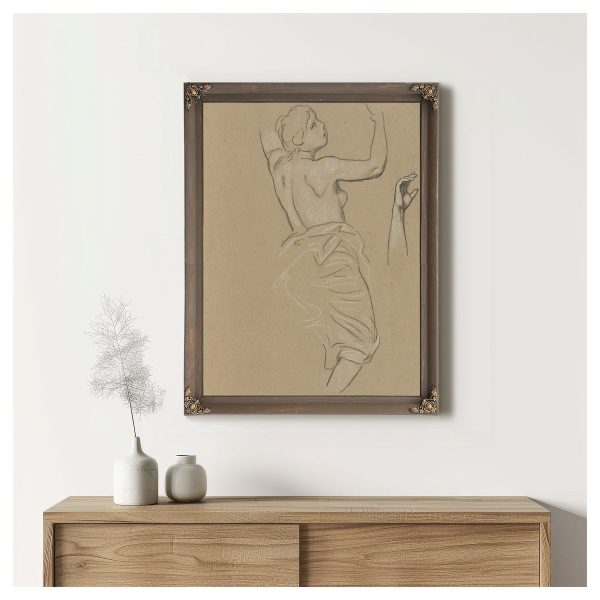 Study Figure Autumn Ca 1893 By Elihu Vedder
